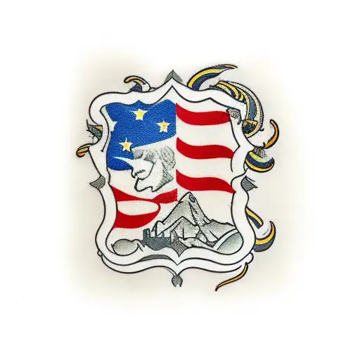 Italy flag tattoo design idea