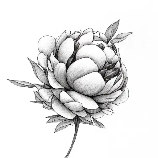 A library shelf filled with books and peonies intertwined tattoo design idea