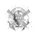 Astroworld theme tattoo design idea