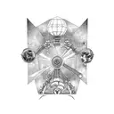 Astroworld theme tattoo design idea