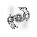 poker cards renaissance tattoo design idea