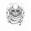 poker cards renaissance tattoo design idea