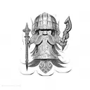 Dwarven Hammer (Realism) tattoo design idea