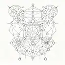 LSD molecule tattoo design idea