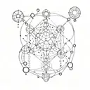 LSD molecule tattoo design idea