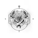 family tree as rose bush tattoo design idea