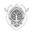 family tree as rose bush tattoo design idea