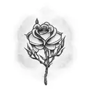 family tree as rose bush tattoo design idea