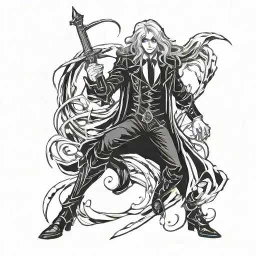 alucard tattoo design idea