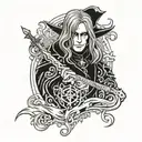 alucard tattoo design idea