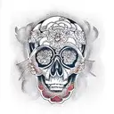 Skull tattoo design idea