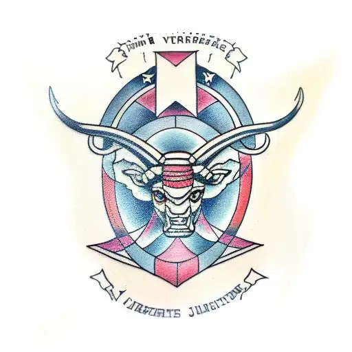 Taurus tattoo design idea