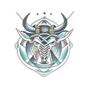 Taurus tattoo design idea