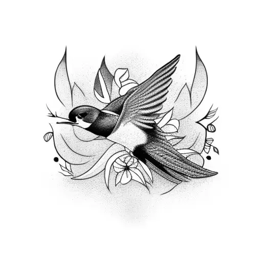 Swallow tattoo design idea