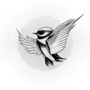 Swallow tattoo design idea