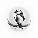 Swallow tattoo design idea