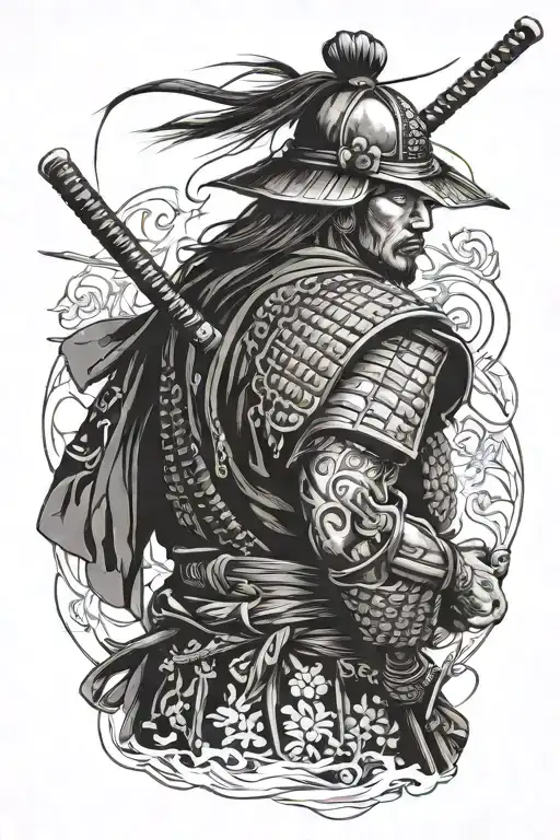 samurai realism japan bushido code tattoo design idea