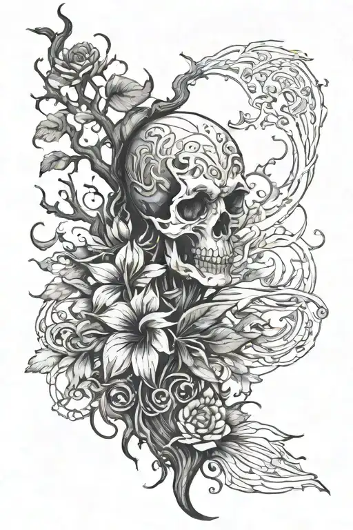"i burried my old self and i don't visit his grave" lost a ton of weight. design a tattoo with similar idea tattoo design idea