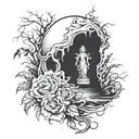 "i burried my old self and i don't visit his grave" lost a ton of weight. design a tattoo with similar idea tattoo design idea