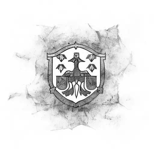 Romanian flag with banner tattoo design idea