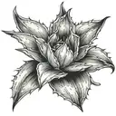 agave plant tattoo design idea
