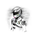 racing bike, valentino rossi tattoo design idea