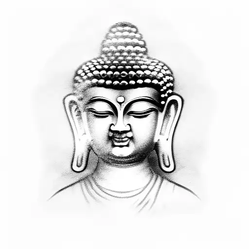 buddha in ancient culture tattoo design idea