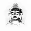 buddha in ancient culture tattoo design idea