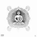 buddha in ancient culture tattoo design idea