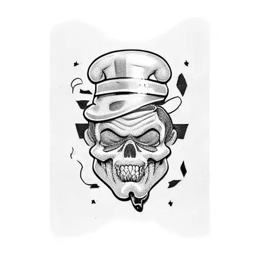 A rebellious beer can with a mischievous grin and the phrase 'Most Hated' incorporated into a graffiti-style design tattoo design idea