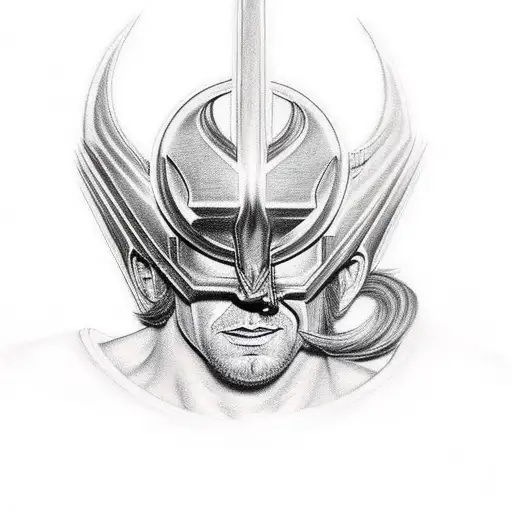 thor tattoo design idea