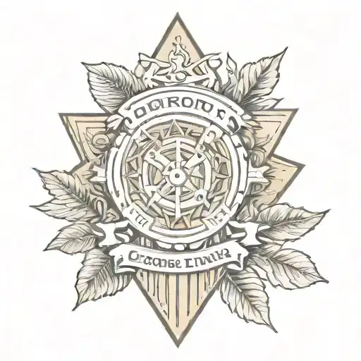 honor courage loyalty tattoo design idea