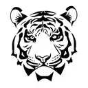 Tiger for female tattoo design idea