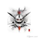 ichigo kurosaki final tensa zangetsu sleeve tattoo design idea