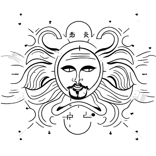 sun, light, love, beauty, humility, gratitude, faith tattoo design idea