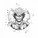 luffy and kurt angle tattoo design idea