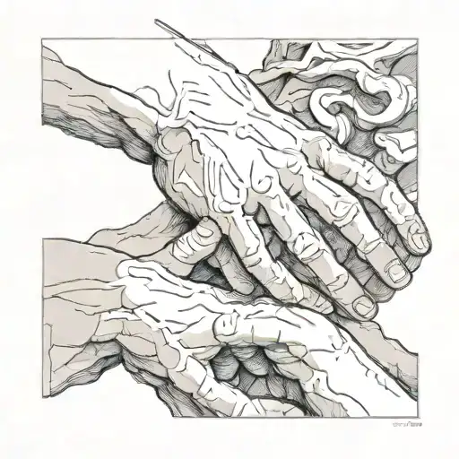 antiquity, hands, michelangelo statue of david, on hand tattoo design idea
