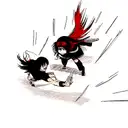 itachi uchiha fighting Ken kaneki  tattoo design idea