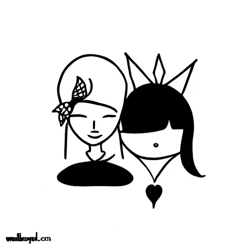 best friend cute sexy tattoo design idea