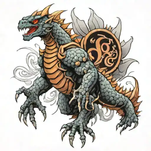Kaiju Number 8 tattoo design idea