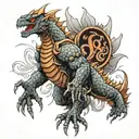 Kaiju Number 8 tattoo design idea