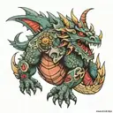 Kaiju Number 8 tattoo design idea