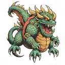 Kaiju Number 8 tattoo design idea