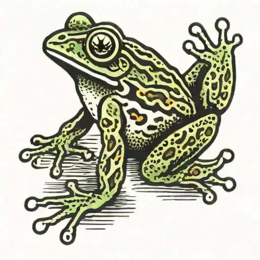 frog tattoo design idea