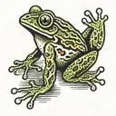frog tattoo design idea