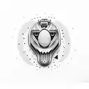 bullet,lips tattoo design idea