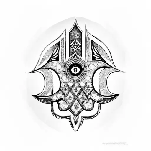 Hamsa Symbol tattoo design idea