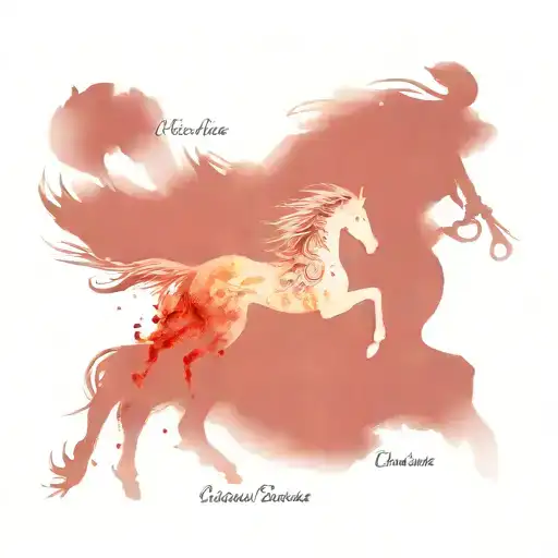 pale horse bible verse tattoo design idea