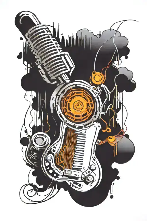 audio engineer tattoo design idea