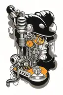 audio engineer tattoo design idea